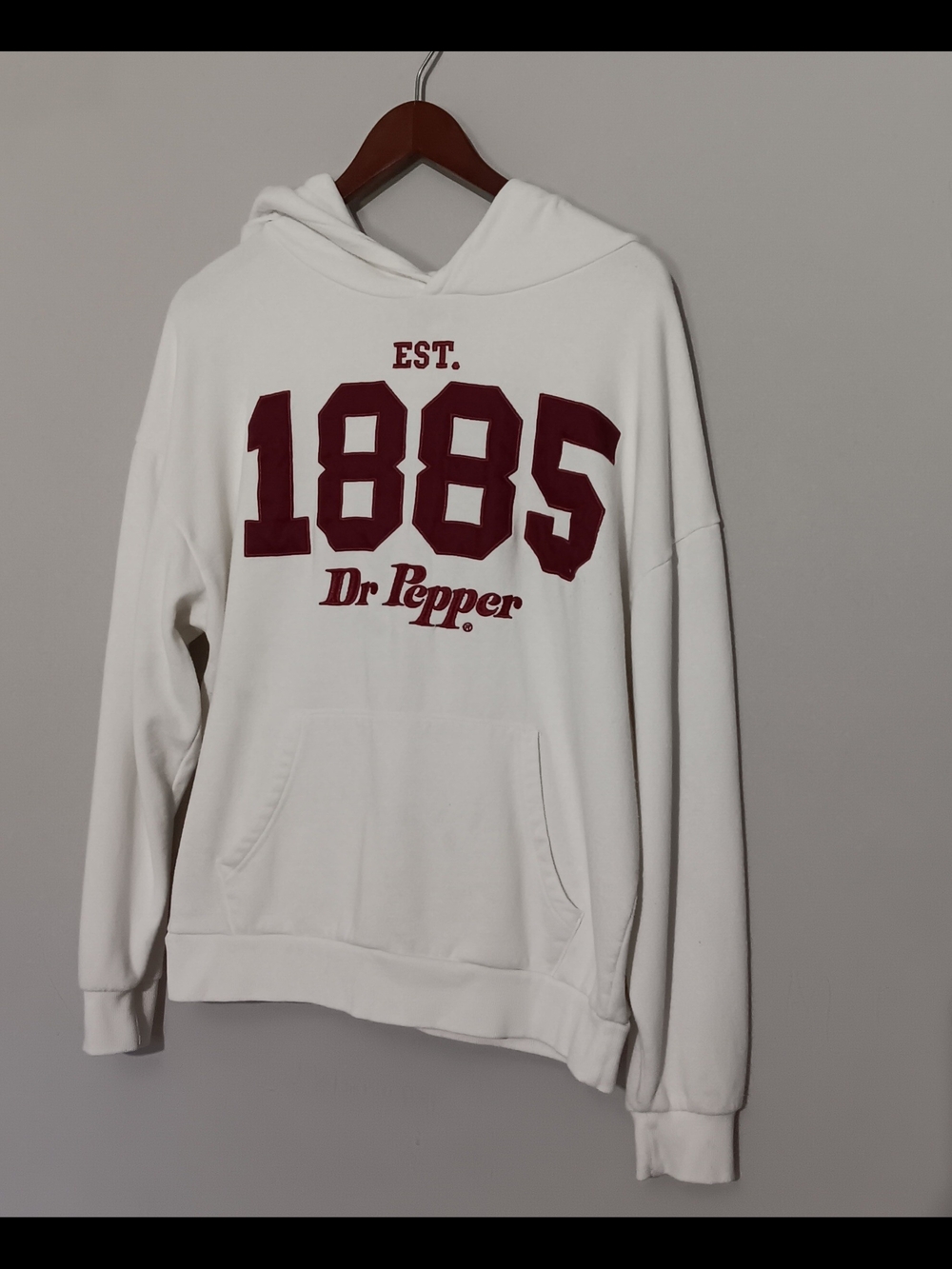 Dr Pepper 1885 White Logo Hoodie